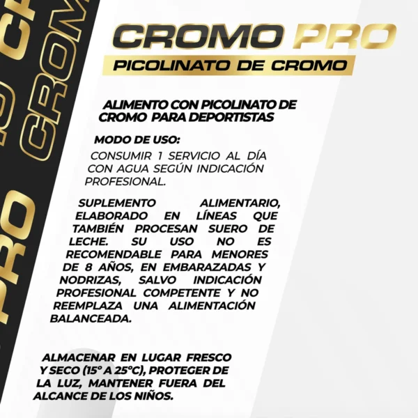 picolinato de cromo cromo pro greatlhete