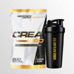 CREA PRO 1kg – 200 Servicios | GREATLHETE CREATINA con shaker de regalo