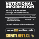 NmN Pro - Nicotinamida Mononucleótido 500mg - 60 Capsulas - Imagen 3